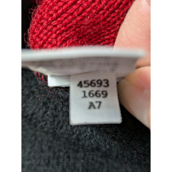 Vintage Lands End Full Zip Wool Striped Cardigan Sweater Womens Size 18 - Picture 12 of 12